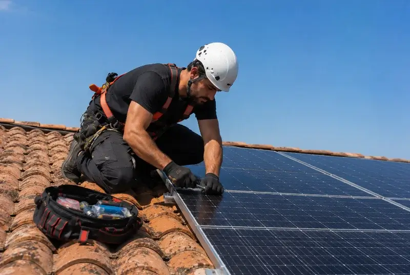 Maintenance et monitoring de panneaux solaires à Givors
